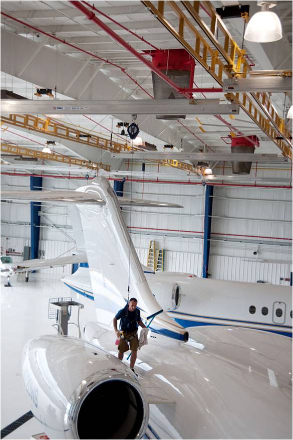 Aircraft Hangar Fall Protection Solution